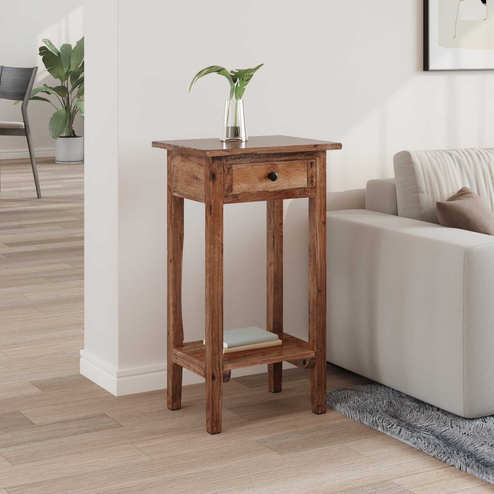 Supporto per piante Marrone 34 x 25 x 52 cm Legno di Mogano