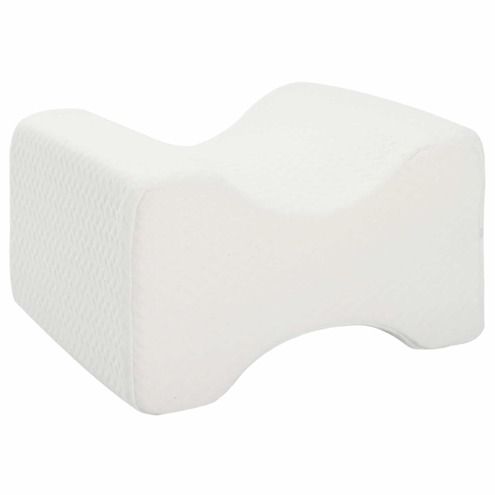 Knee Pillow Bianco Schiuma di memoria e poliestere