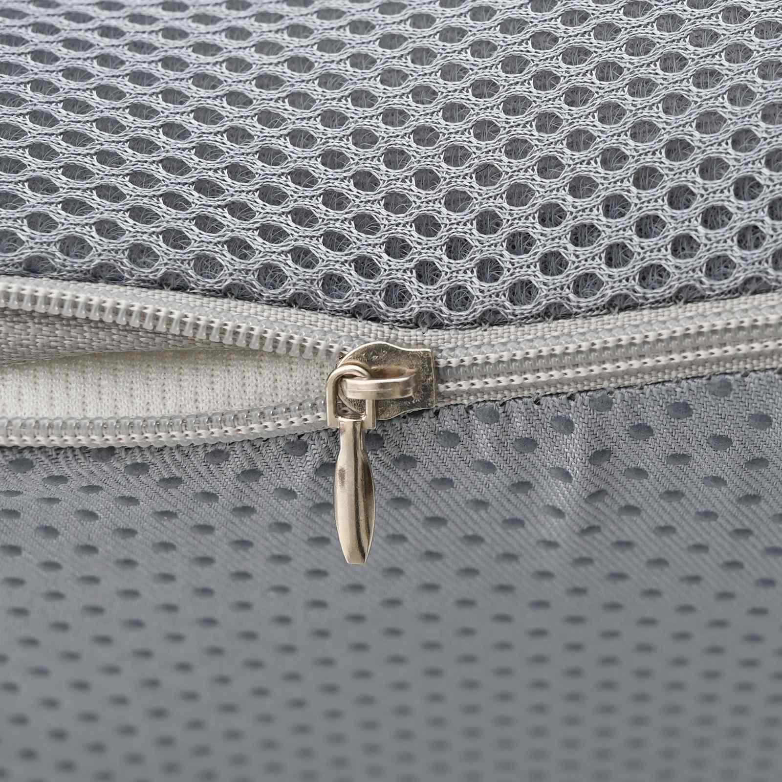 Cuscino per la seduta Schiuma Memory Grigio 47 x 37 x 8 cm