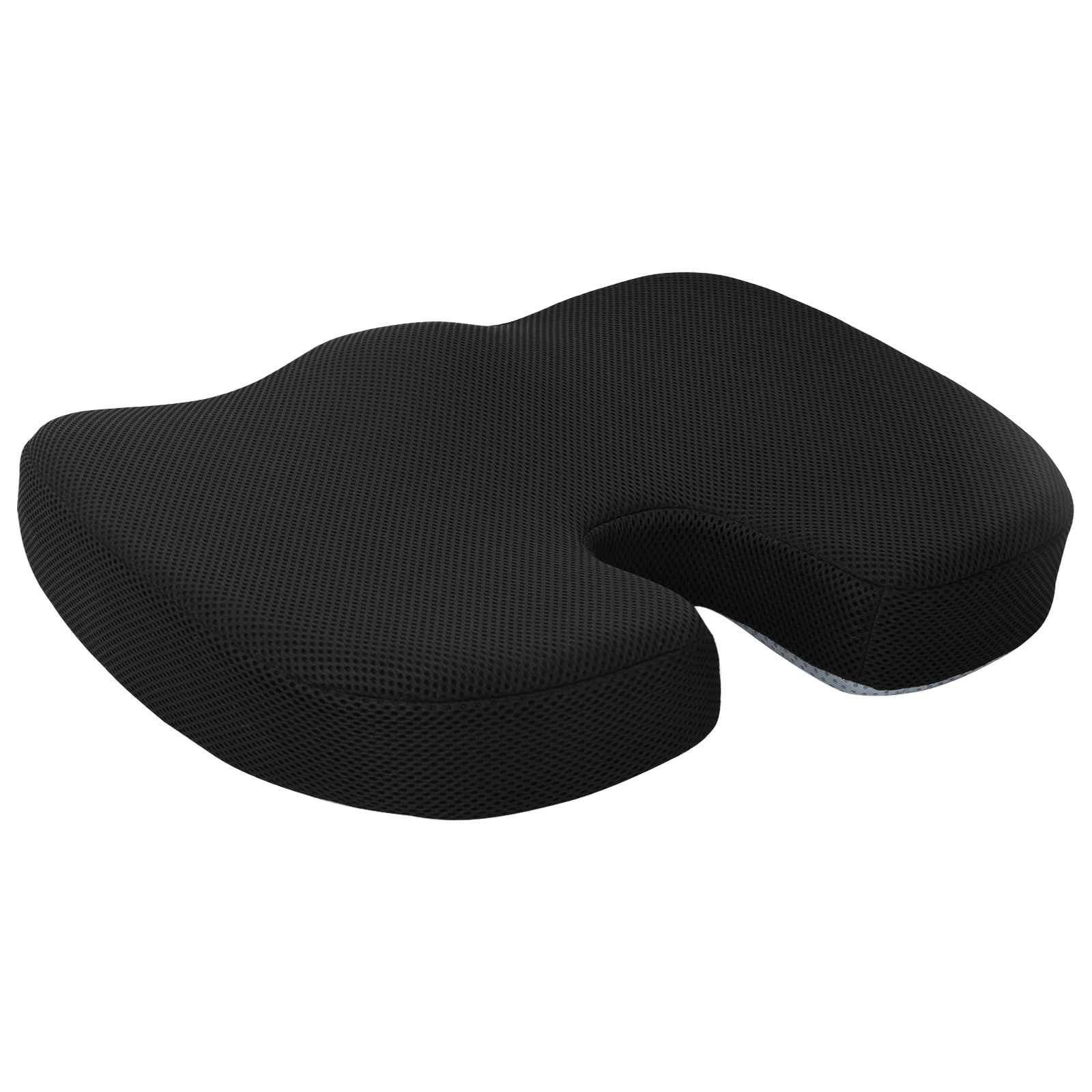 Cuscino per la seduta Schiuma Memory Nero 47 x 36,5 x 8 cm