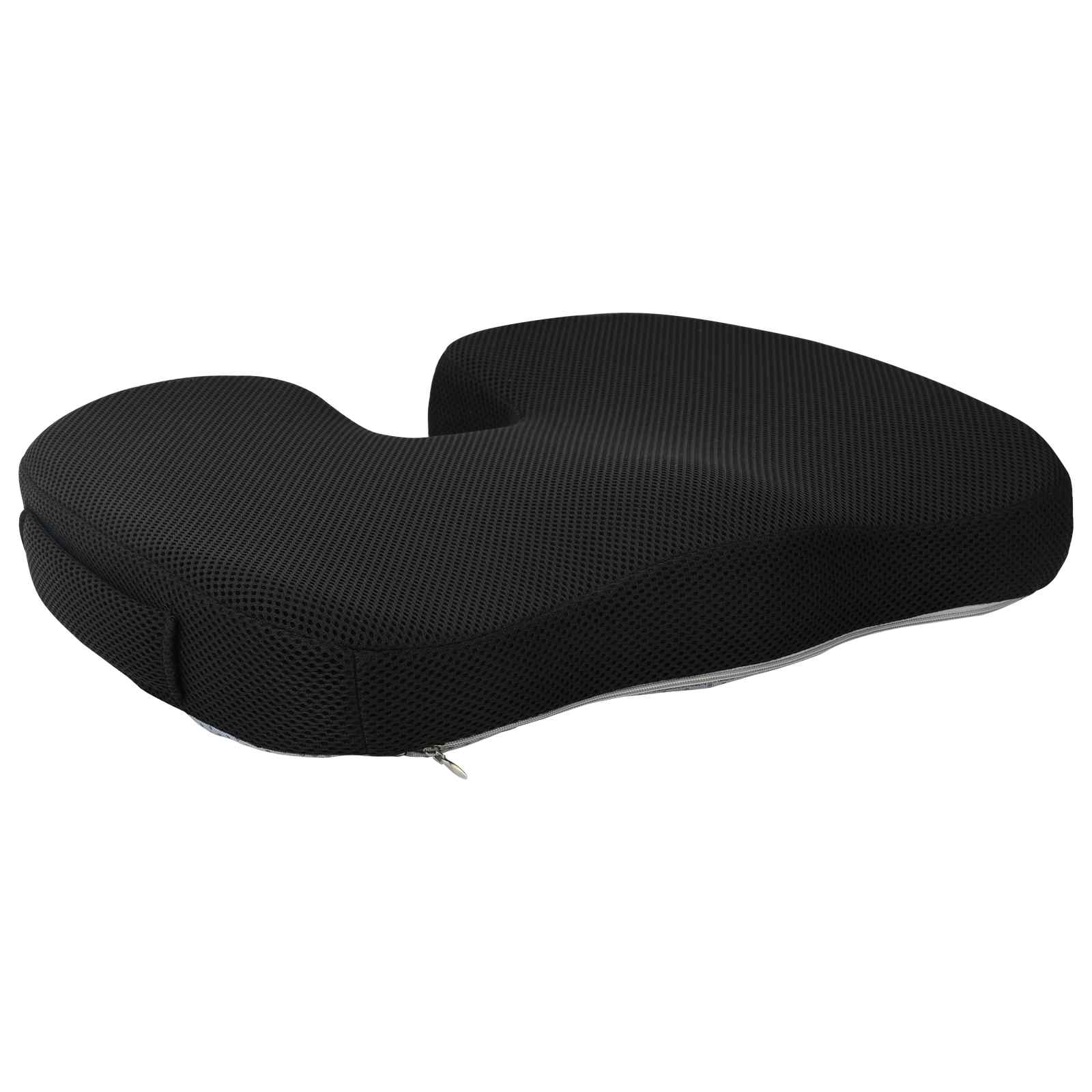 Cuscino per la seduta Schiuma Memory Nero 47 x 36,5 x 8 cm