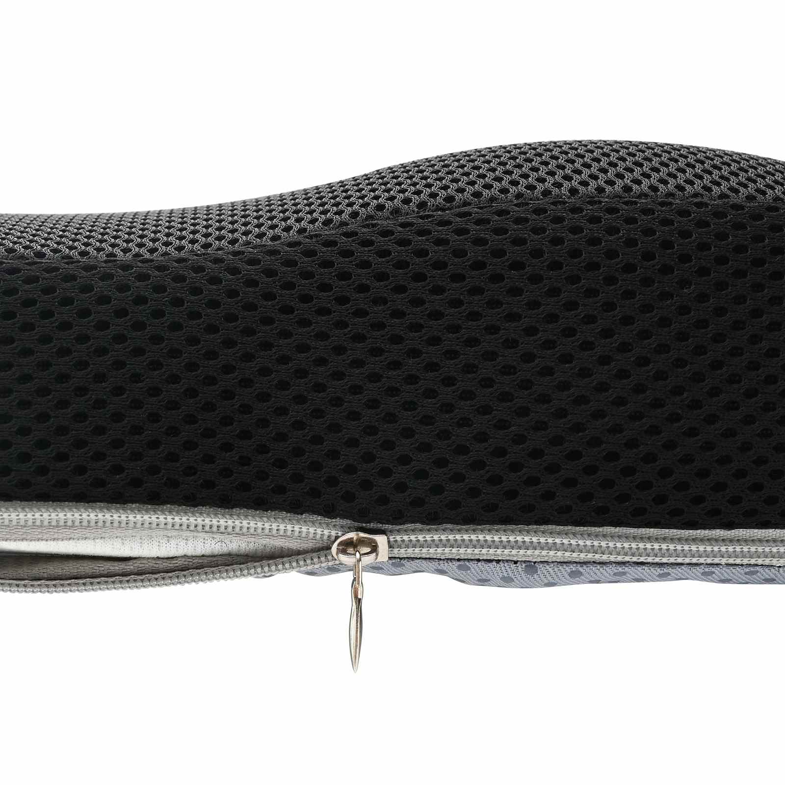 Cuscino per la seduta Schiuma Memory Nero 47 x 36,5 x 8 cm