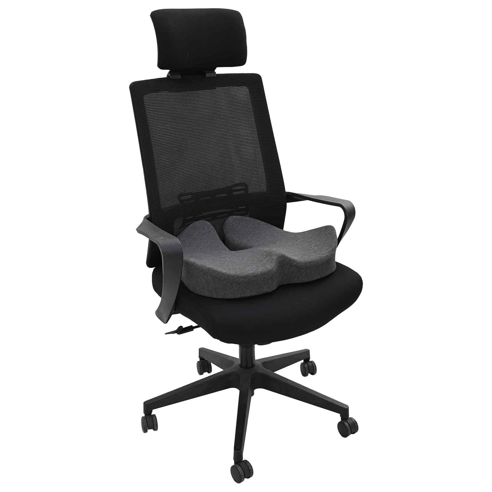 Cuscino per la seduta Schiuma Memory Grigio Scuro