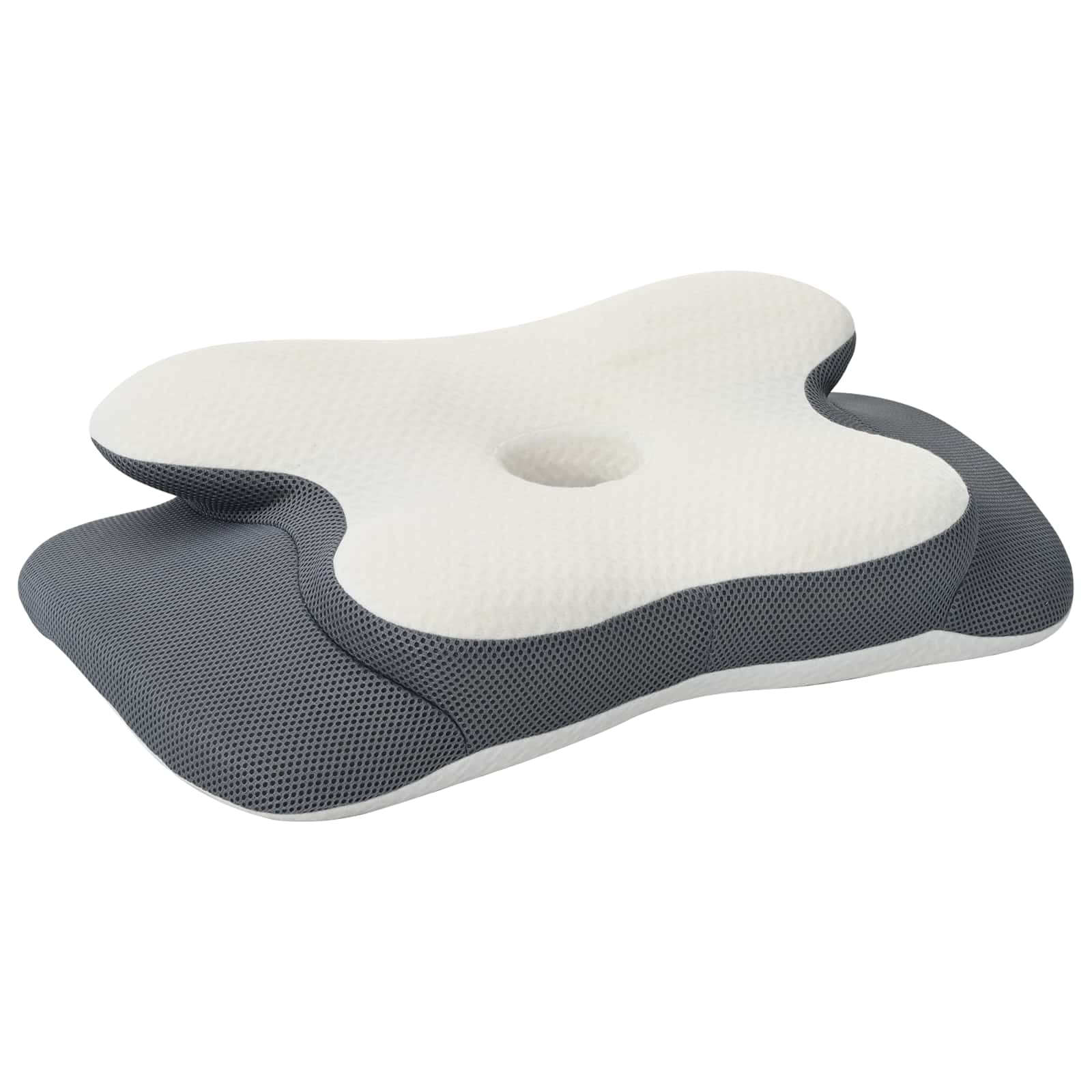 Cuscino cervicale Bianco Schiuma Memory 58 x 37,5 x 12 cm