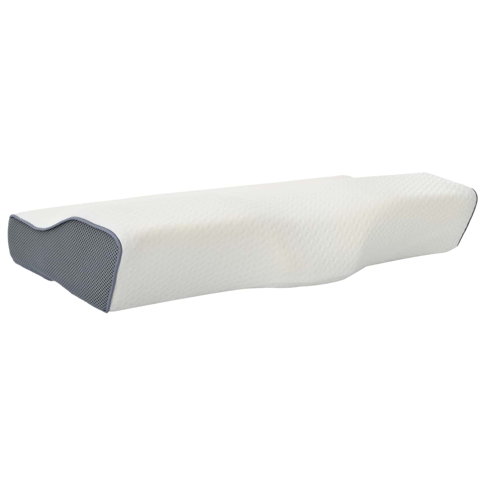 Cuscino cervicale Bianco Schiuma Memory 59 x 34,5 x 12 cm