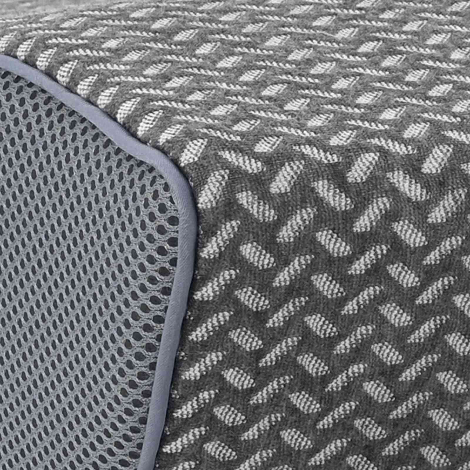 Cuscino cervicale Grigio Schiuma Memory 59 x 34 x 12 cm