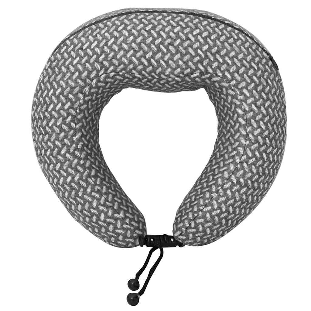 Cuscino da viaggio per il collo Grigio Schiuma Memory