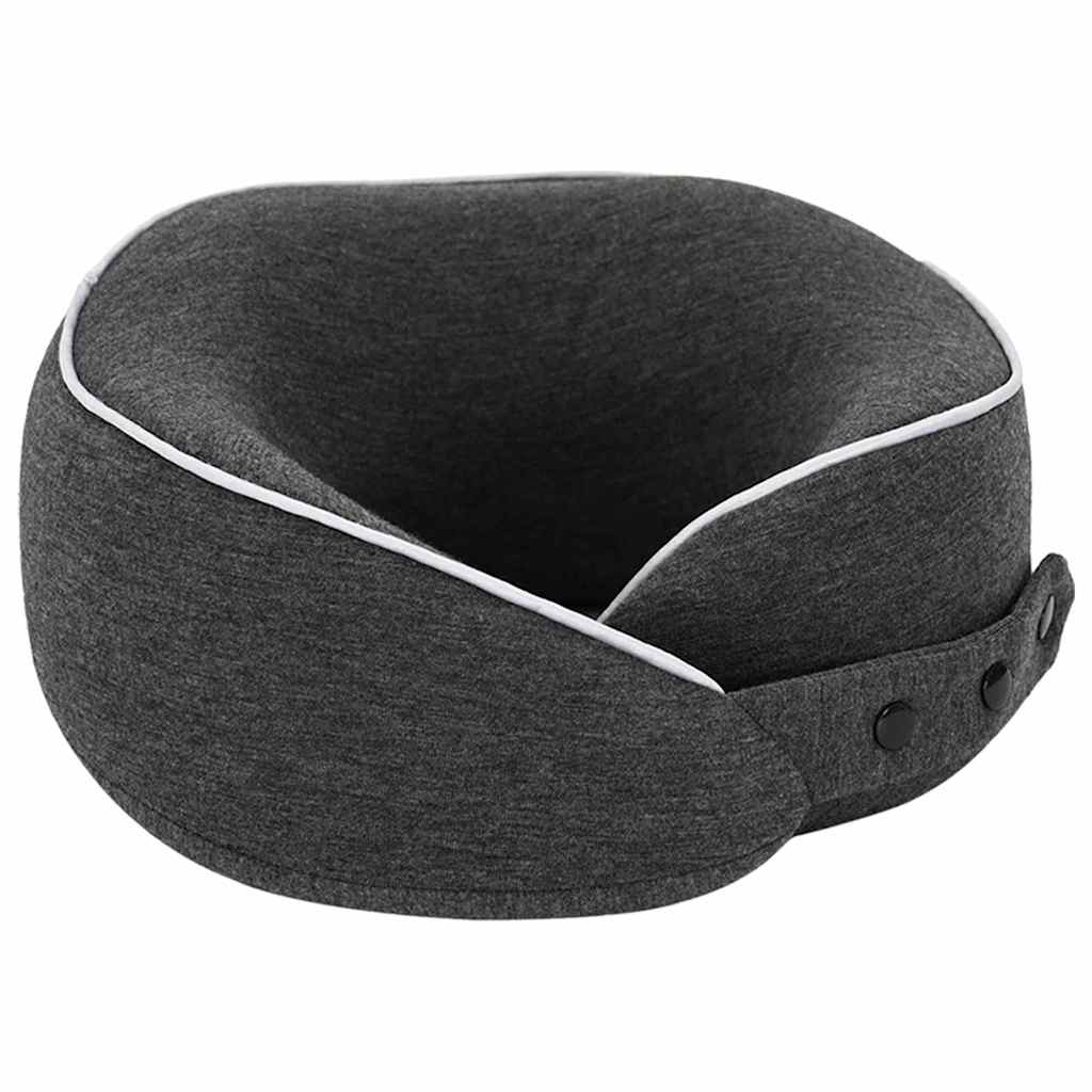 Cuscino da viaggio per il collo Grigio scuro Schiuma Memory