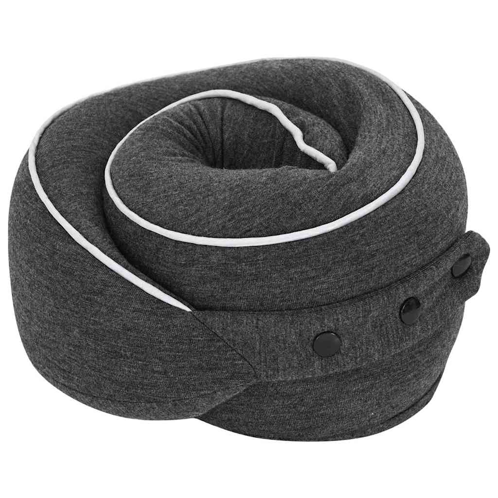Cuscino da viaggio per il collo Grigio scuro Schiuma Memory