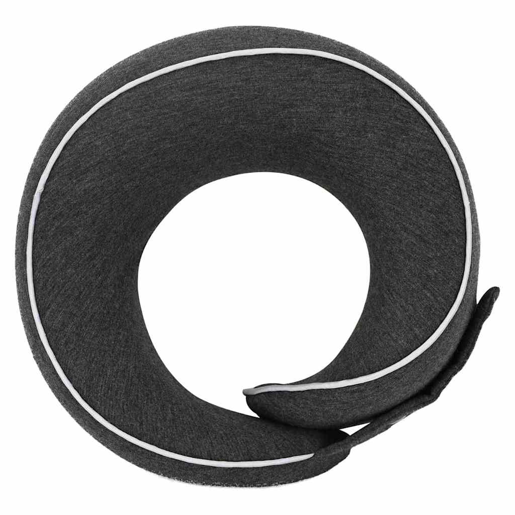 Cuscino da viaggio per il collo Grigio scuro Schiuma Memory