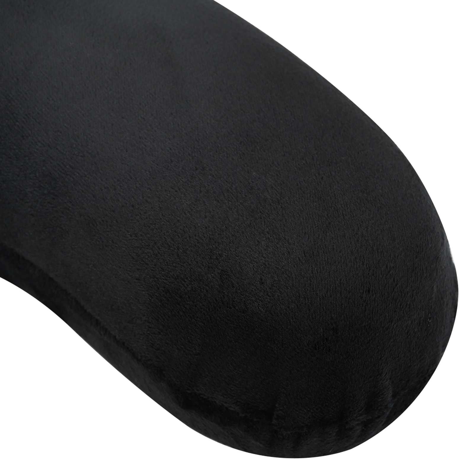 Cuscino da viaggio per il collo Nero Schiuma Memory