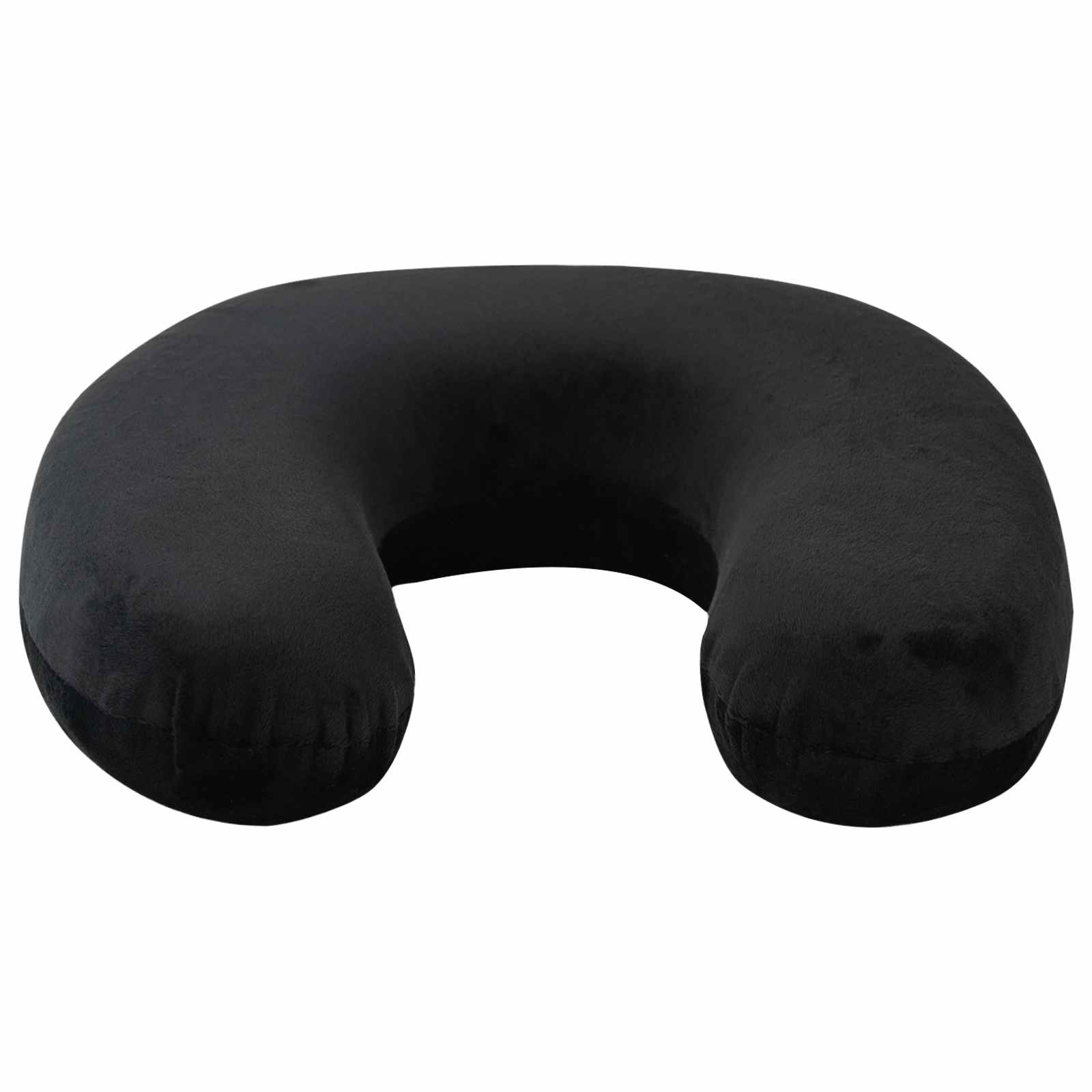 Cuscino da viaggio per il collo Nero Schiuma Memory