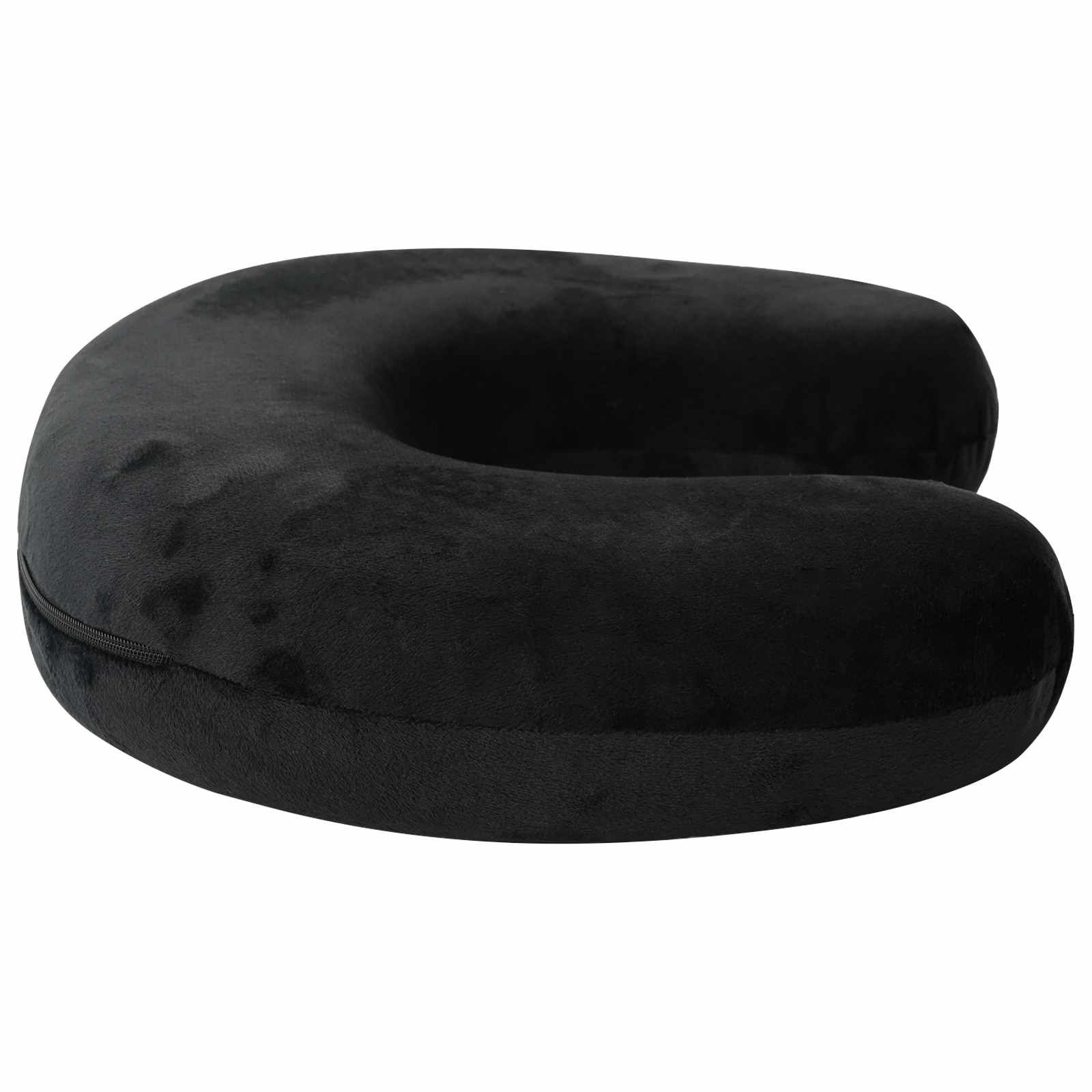 Cuscino da viaggio per il collo Nero Schiuma Memory