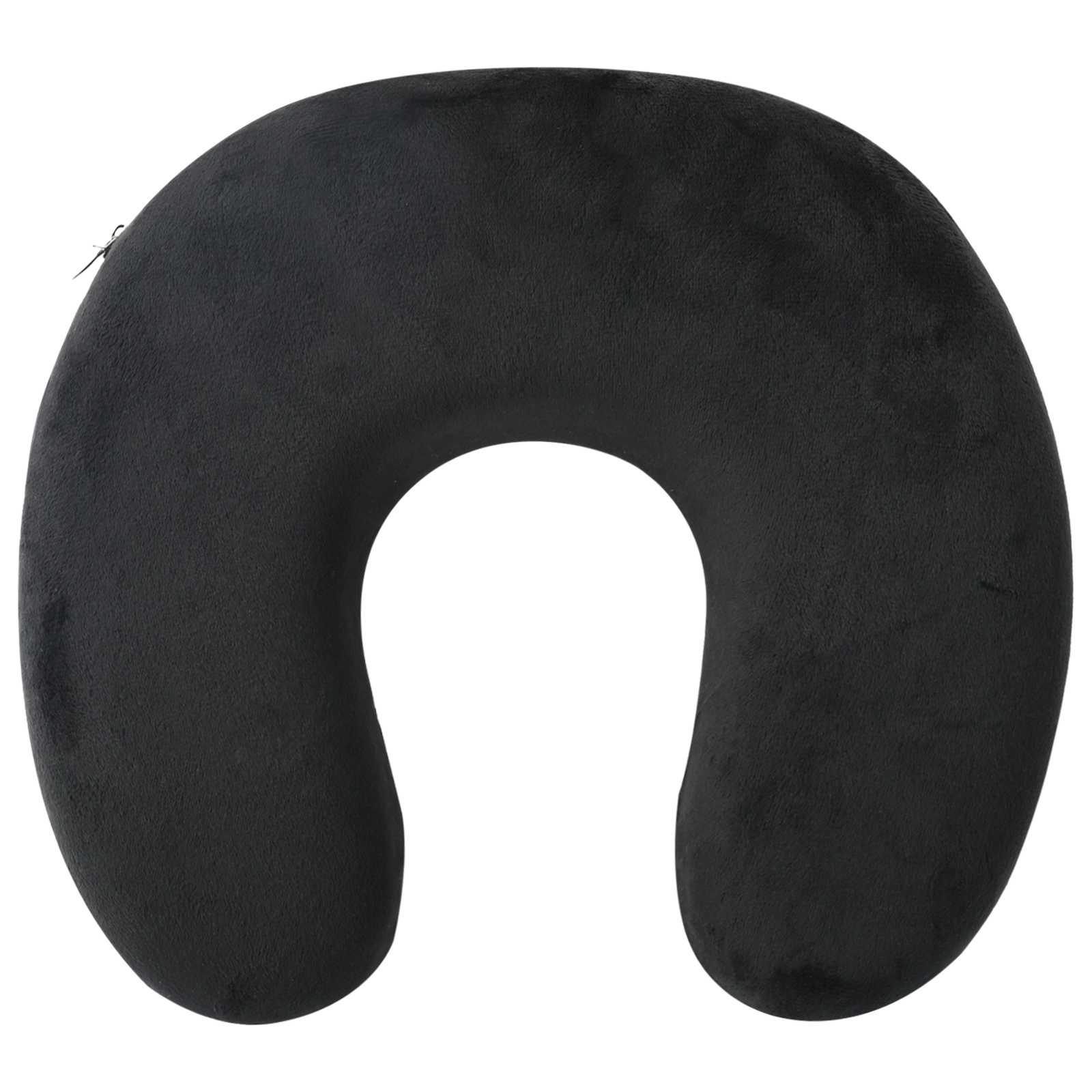 Cuscino da viaggio per il collo Nero Schiuma Memory