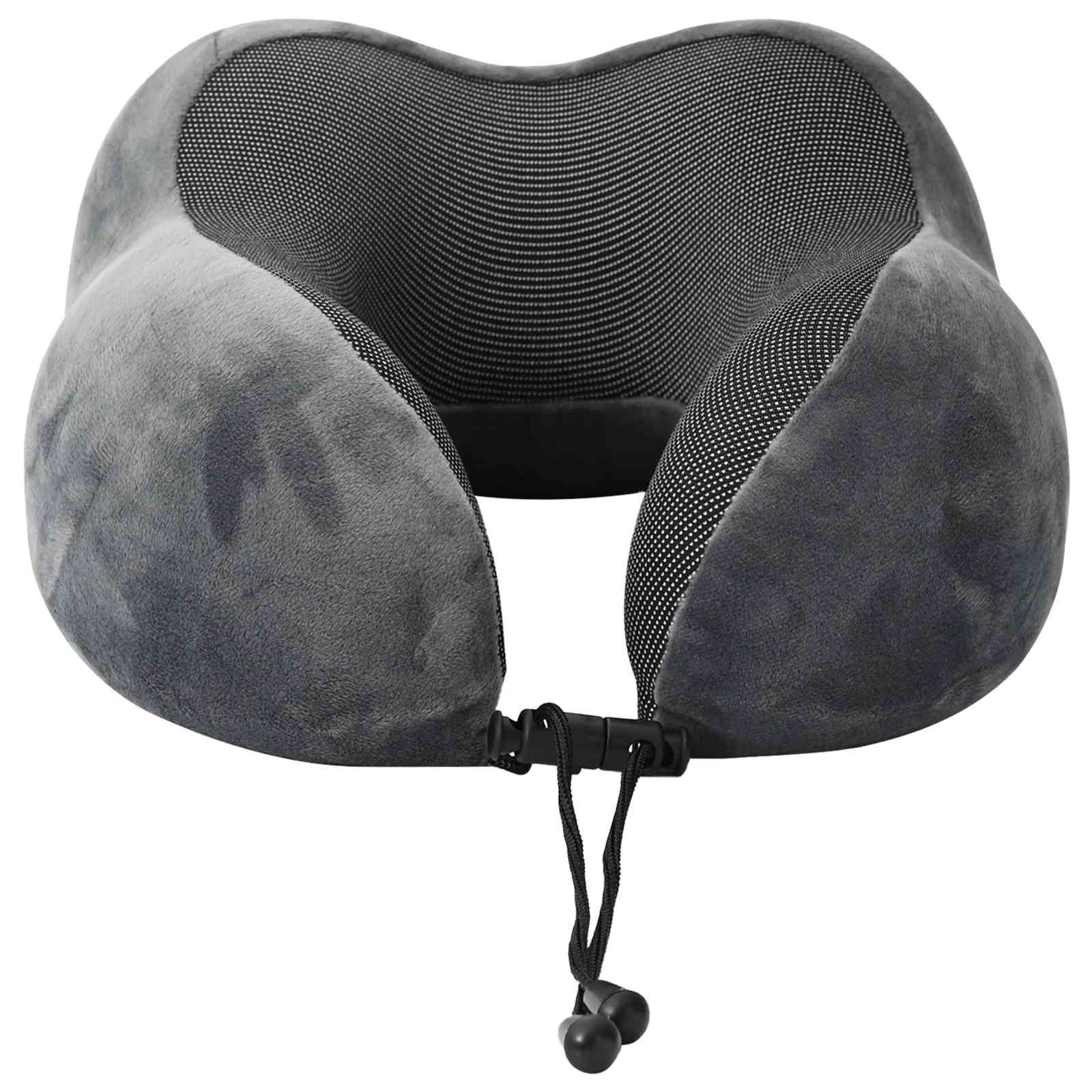 Cuscino da viaggio per il collo Grigio Schiuma Memory