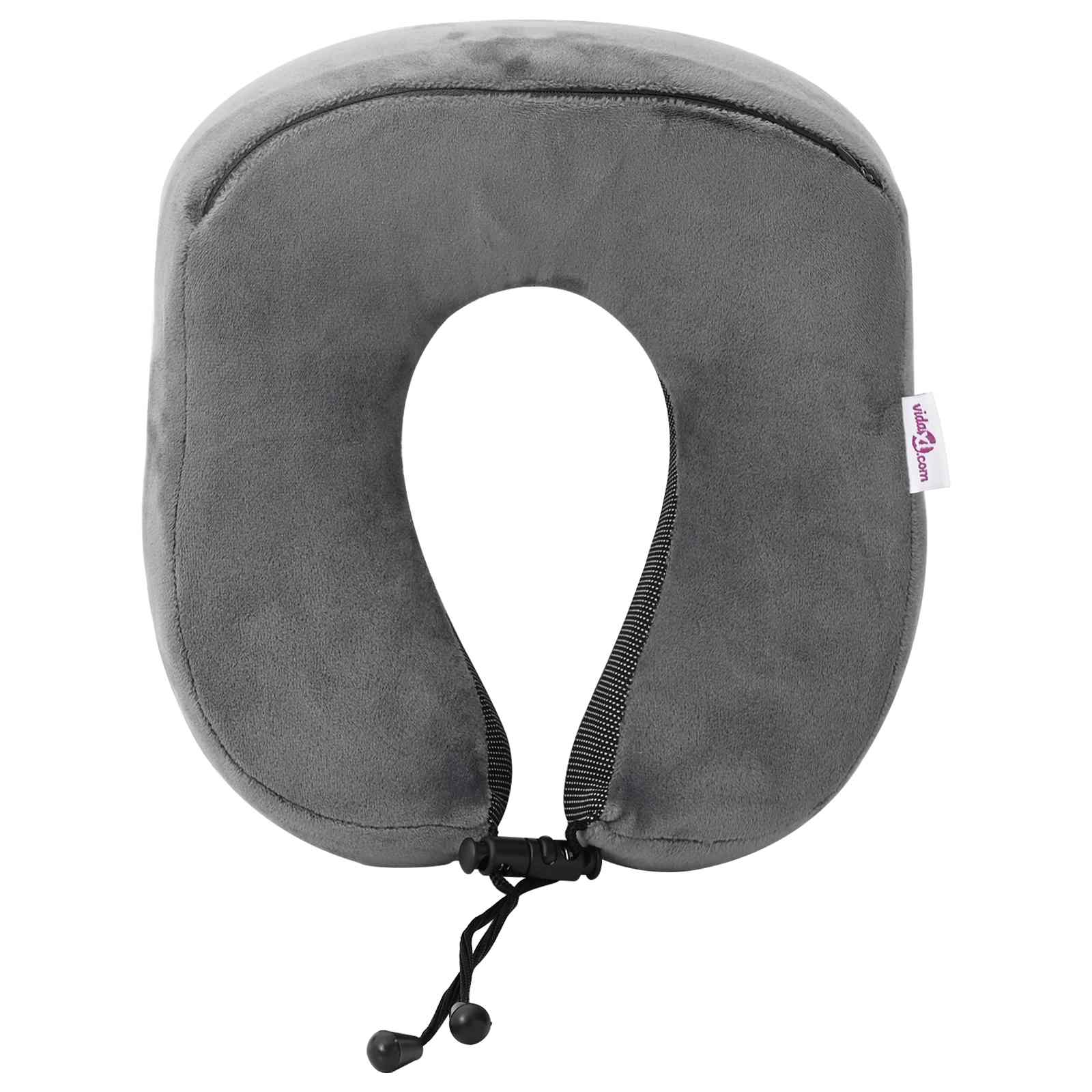 Cuscino da viaggio per il collo Grigio Schiuma Memory