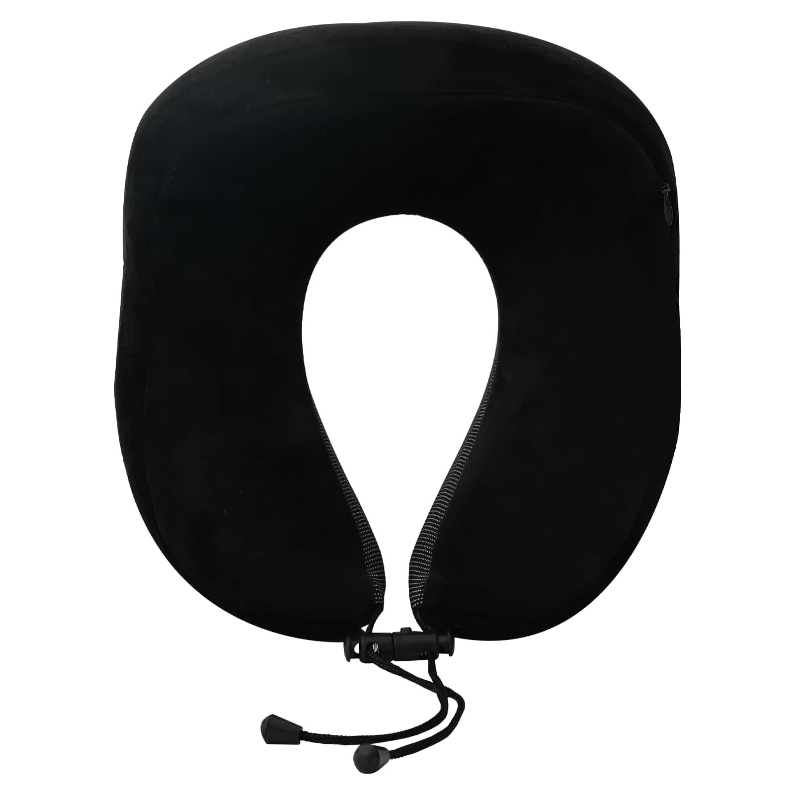 Cuscino da viaggio per il collo Nero Schiuma Memory