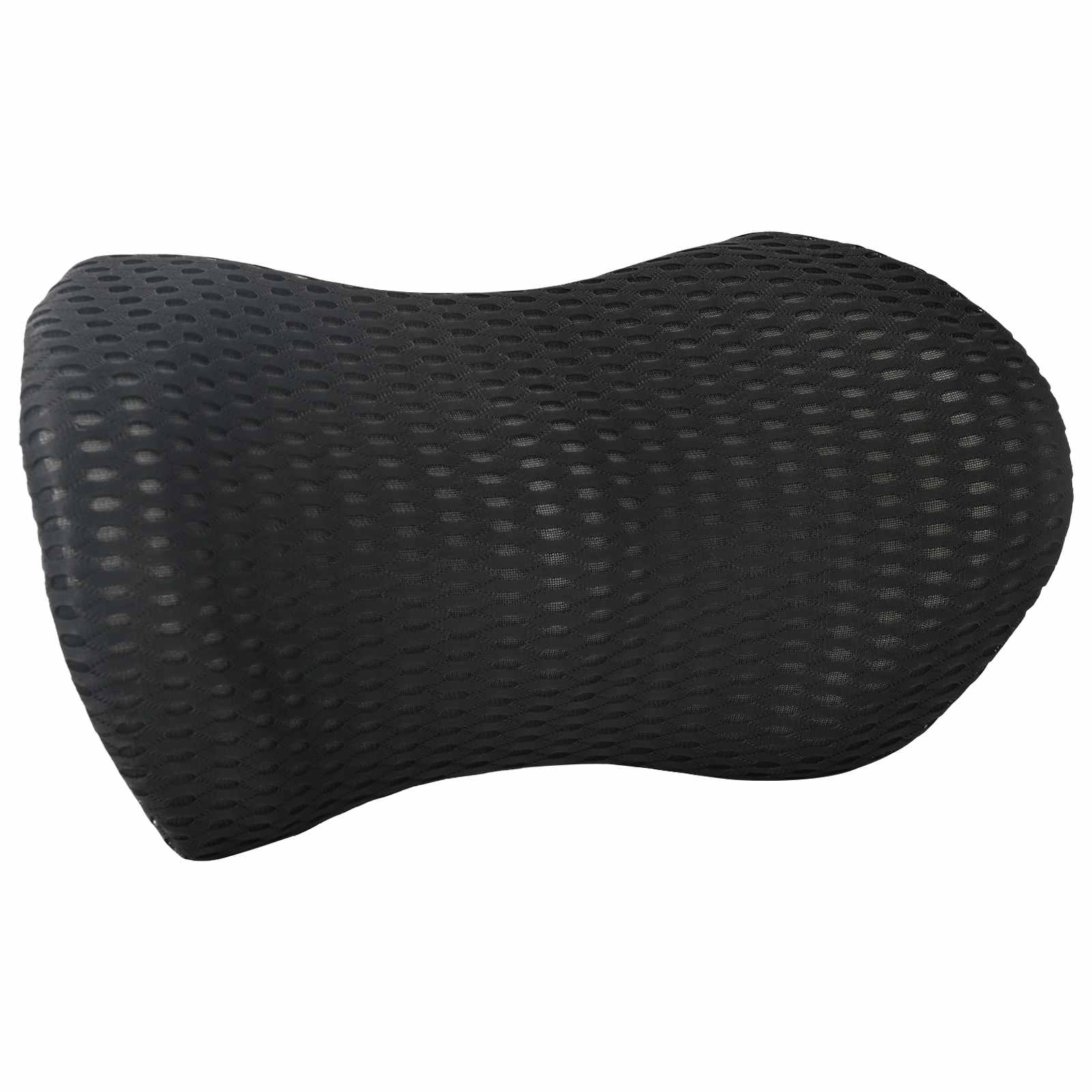 Cuscino lombare Nero Schiuma Memory 46 x 24 x 11 cm