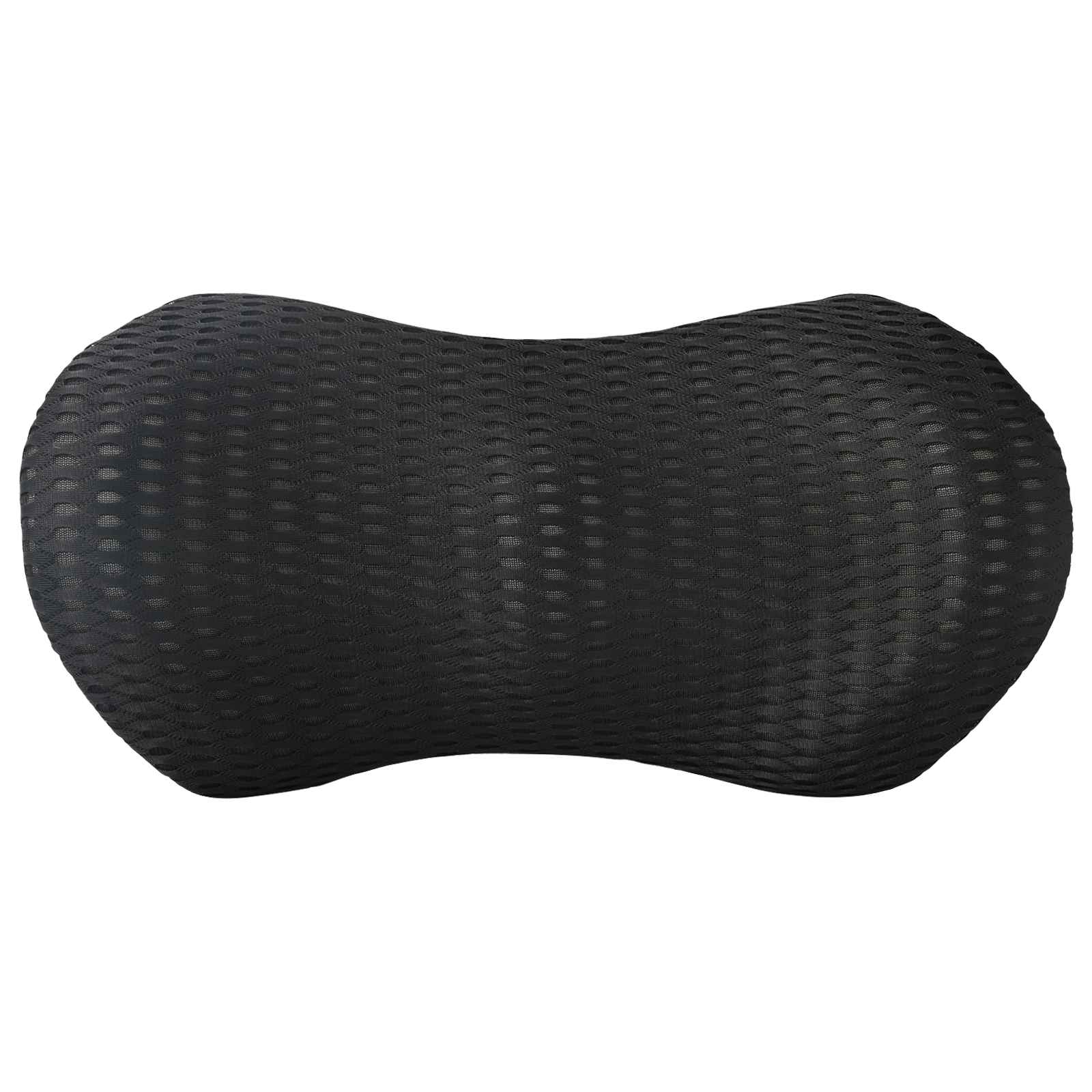 Cuscino lombare Nero Schiuma Memory 46 x 24 x 11 cm
