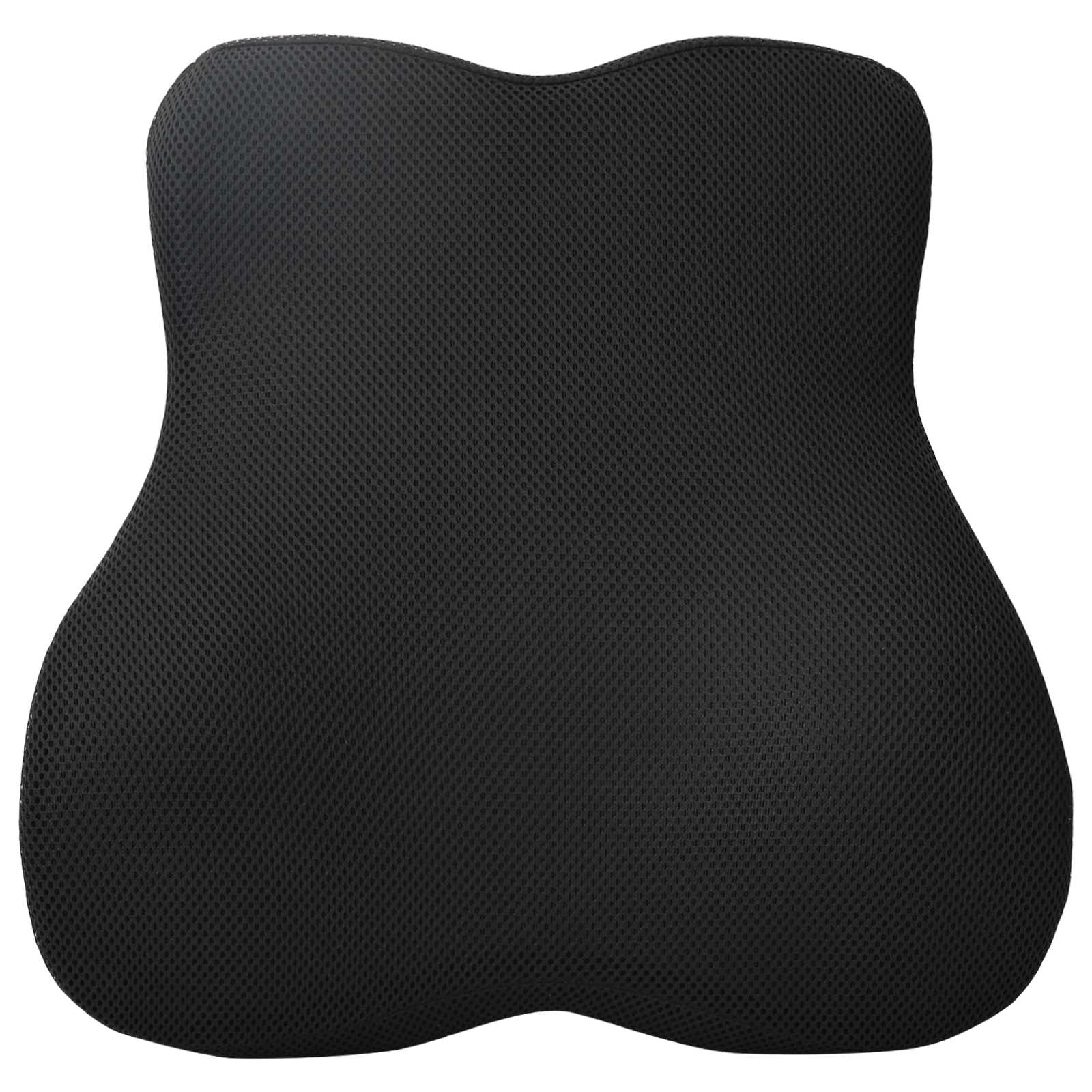 Cuscino lombare Nero Schiuma Memory 40 x 40 x 11 cm