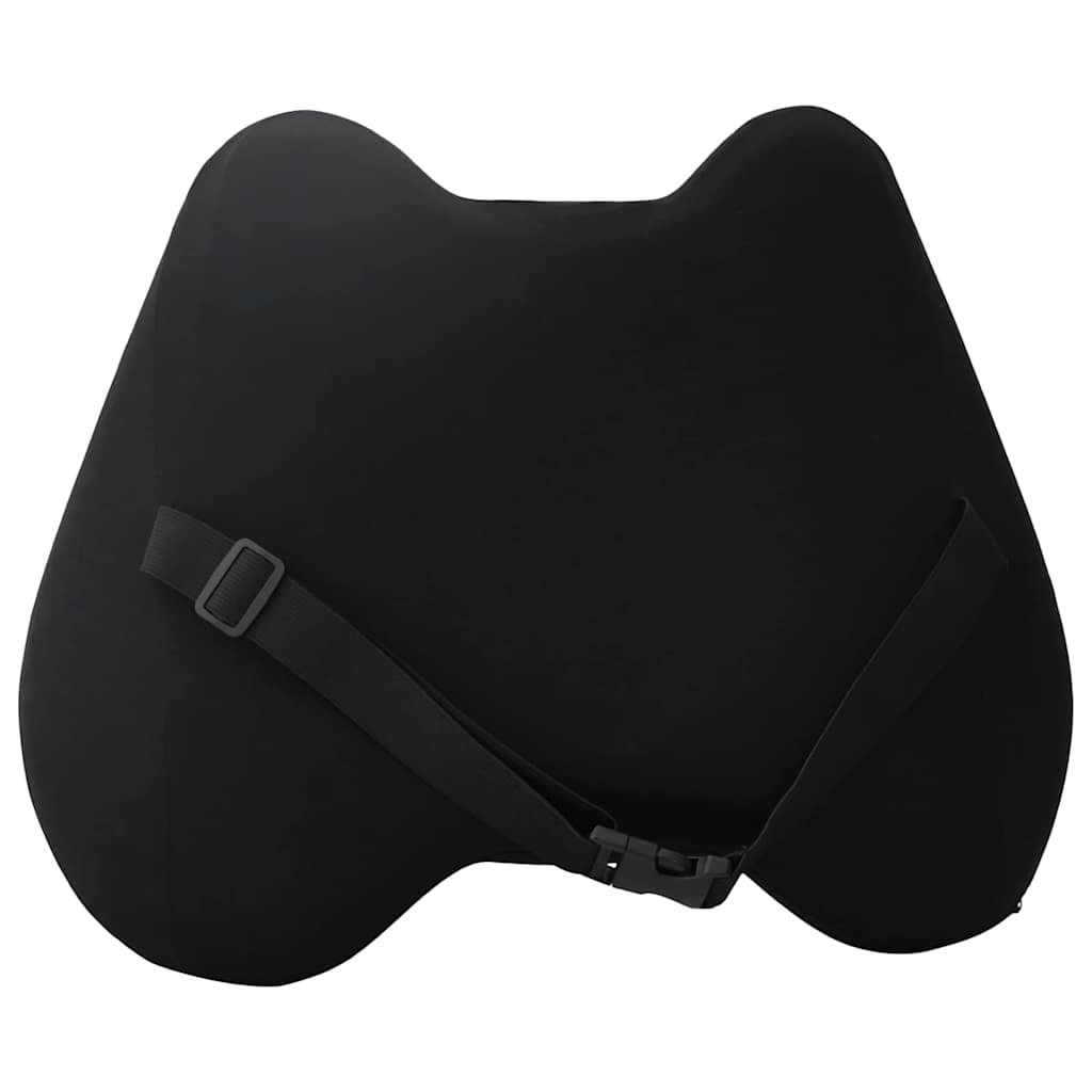 Cuscino lombare Nero Schiuma Memory 40 x 32 x 13 cm