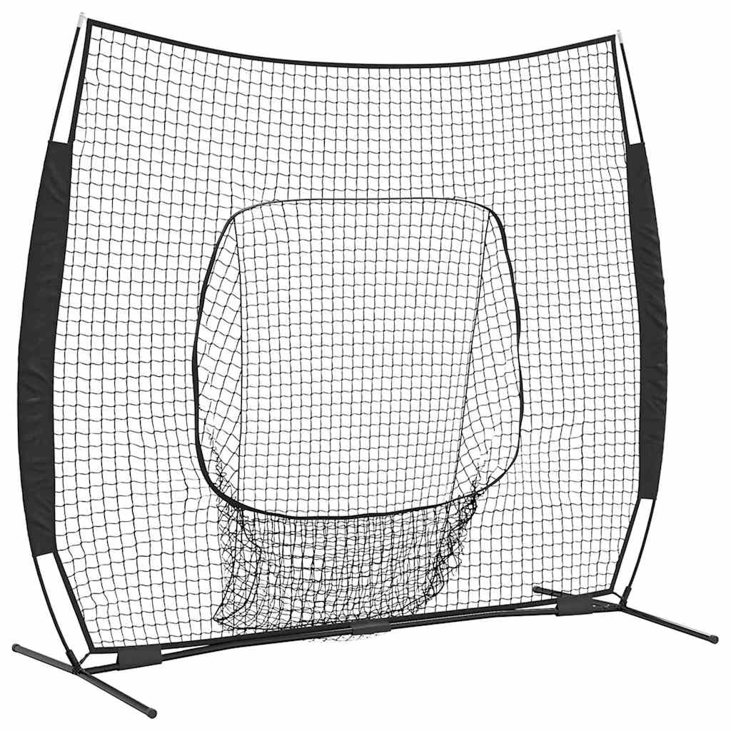 Rete da pratica per baseball Nero 250 x 106 x 209 cm Poliestere