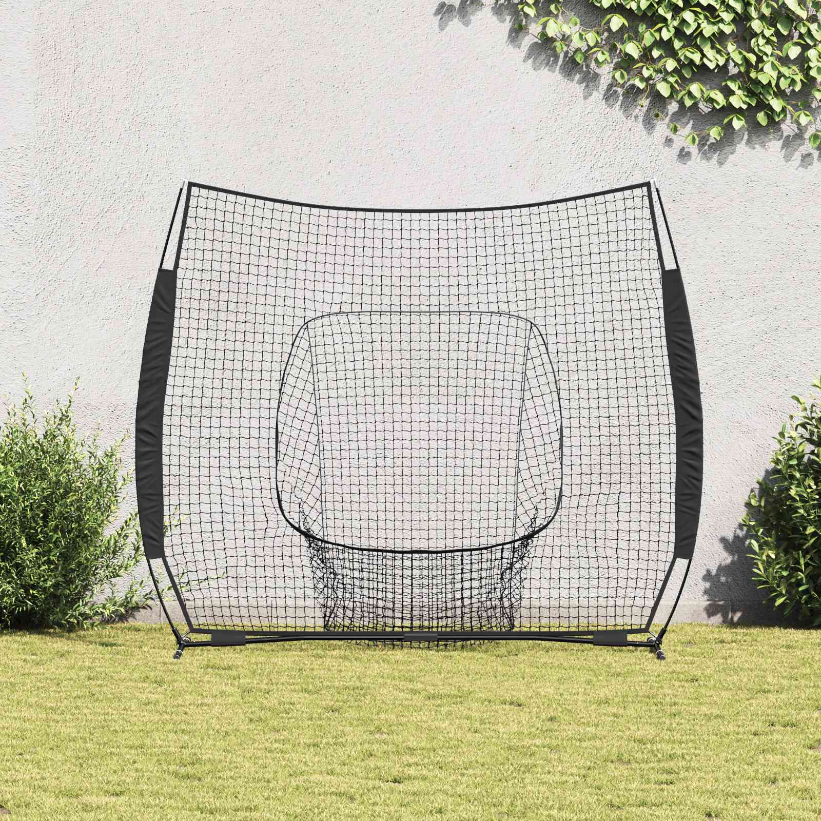 Rete da pratica per baseball Nero 250 x 106 x 209 cm Poliestere