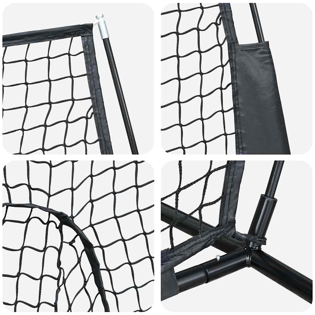 Rete da pratica per baseball Nero 250 x 106 x 209 cm Poliestere
