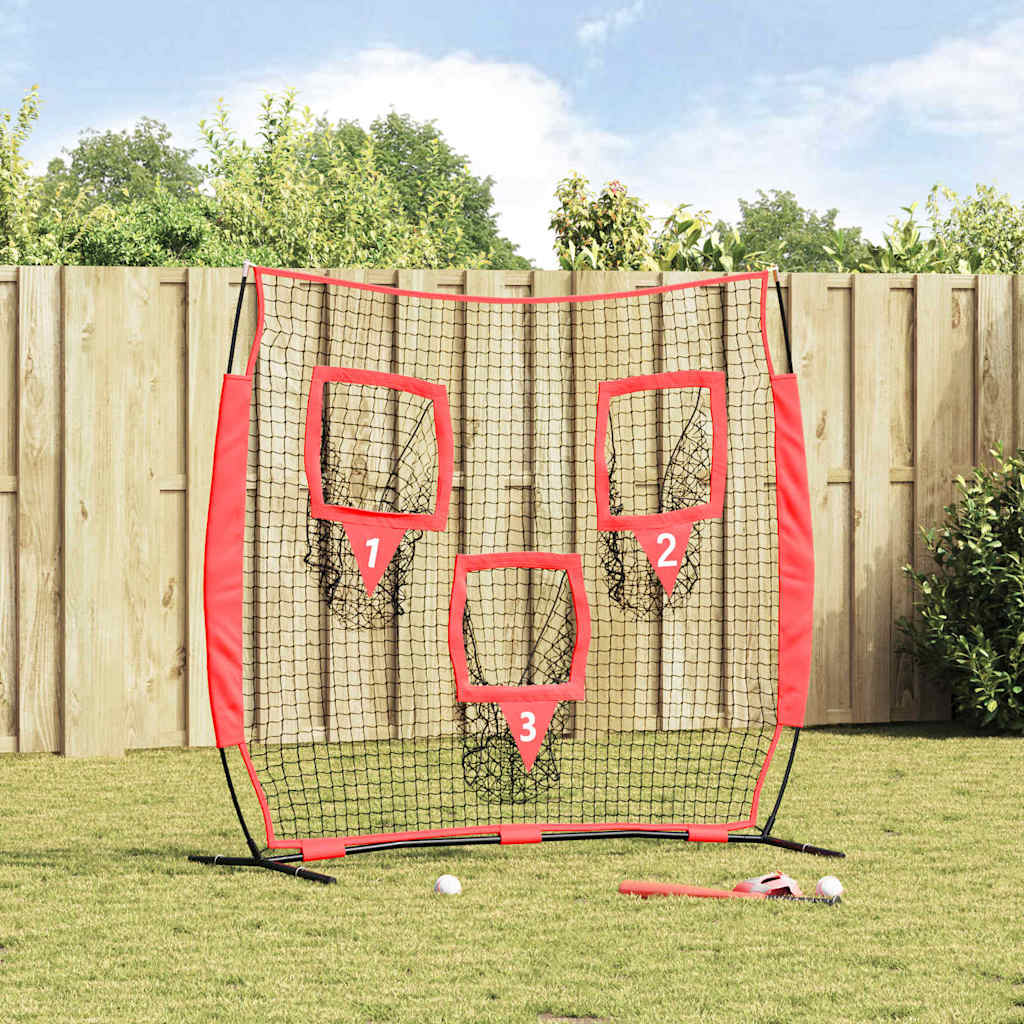 Rete da pratica per baseball Nero 214,5 x 89,5 x 181 cm