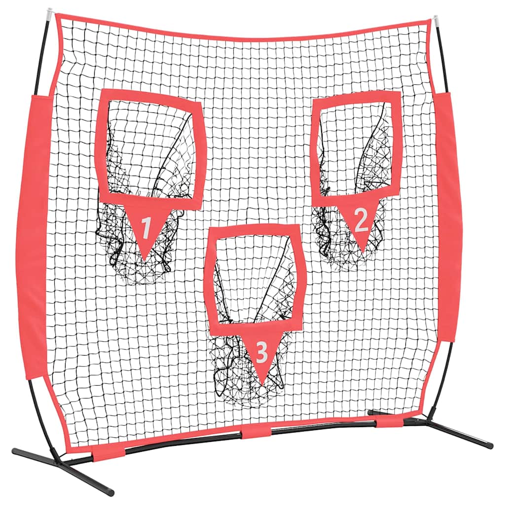Rete da pratica per baseball Nero 214,5 x 89,5 x 181 cm