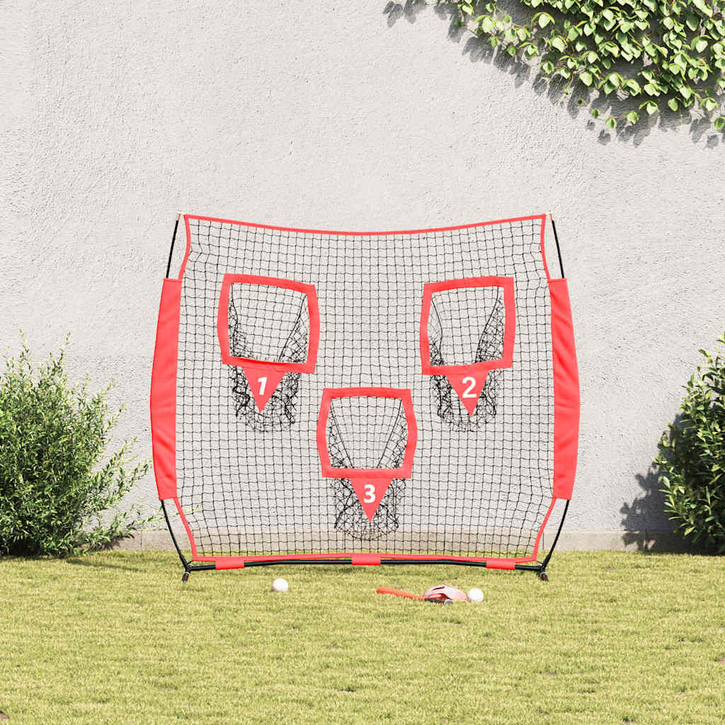 Rete da pratica per baseball Nero 214,5 x 89,5 x 181 cm