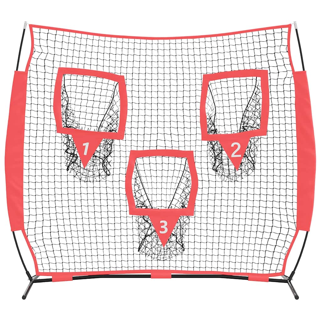Rete da pratica per baseball Nero 214,5 x 89,5 x 181 cm
