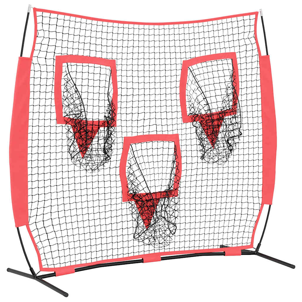 Rete da pratica per baseball Nero 214,5 x 89,5 x 181 cm