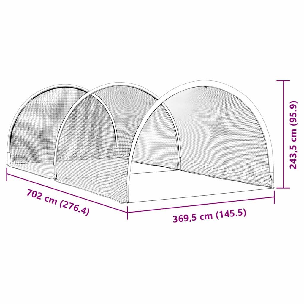Baseball e Softball Nero 702 x 369,5 x 243,5 cm Poliestere