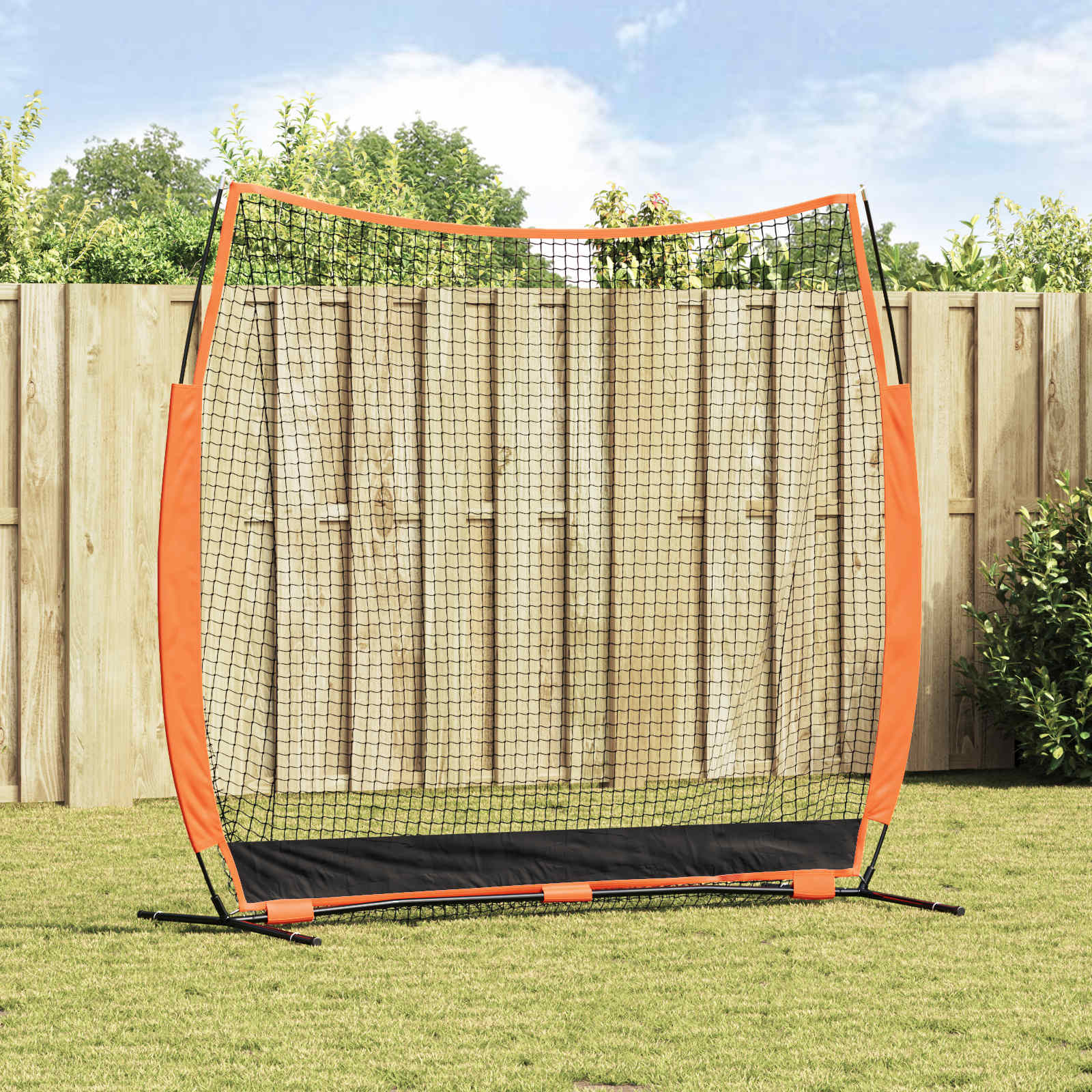 Rete da pratica per baseball Nero 250 x 106,5 x 210 cm
