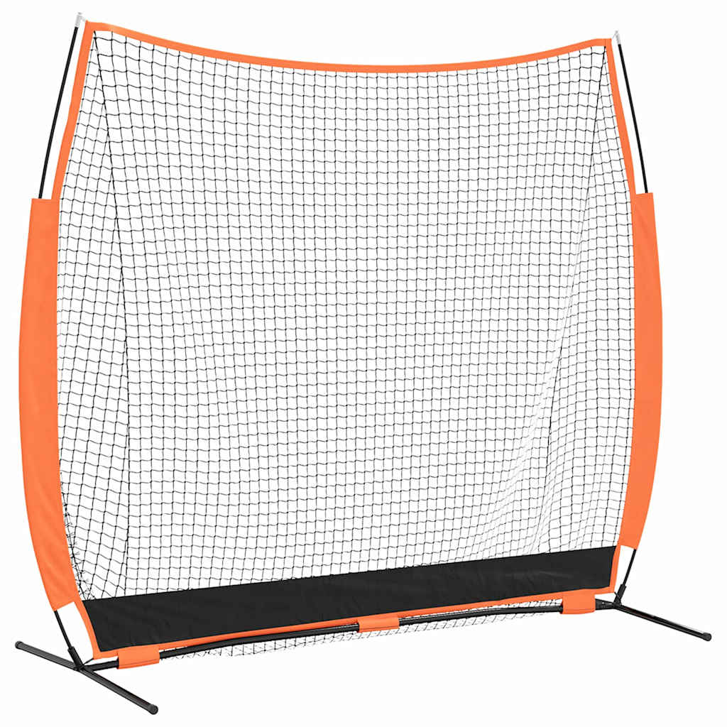 Rete da pratica per baseball Nero 250 x 106,5 x 210 cm