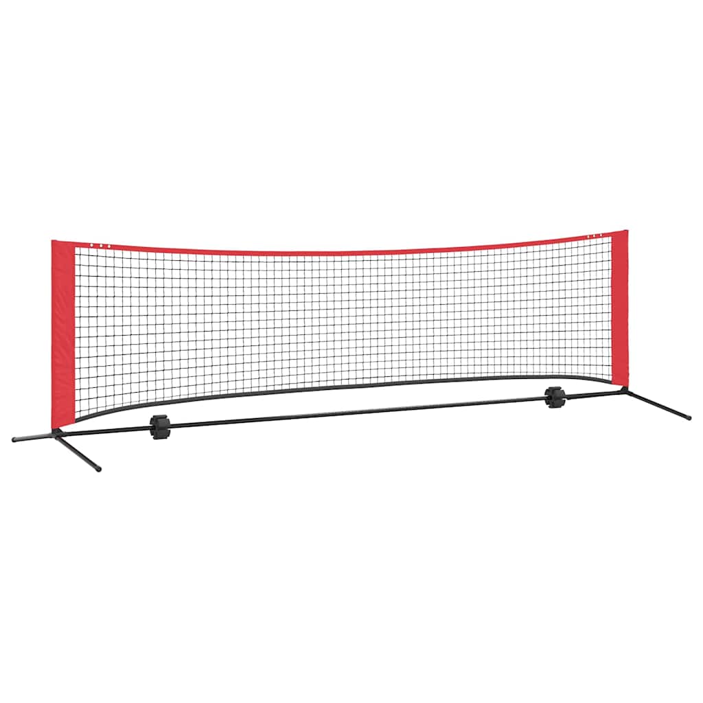 Rete da tennis Nero e Rosso 301 x 90,5 x 87 cm Poliestere