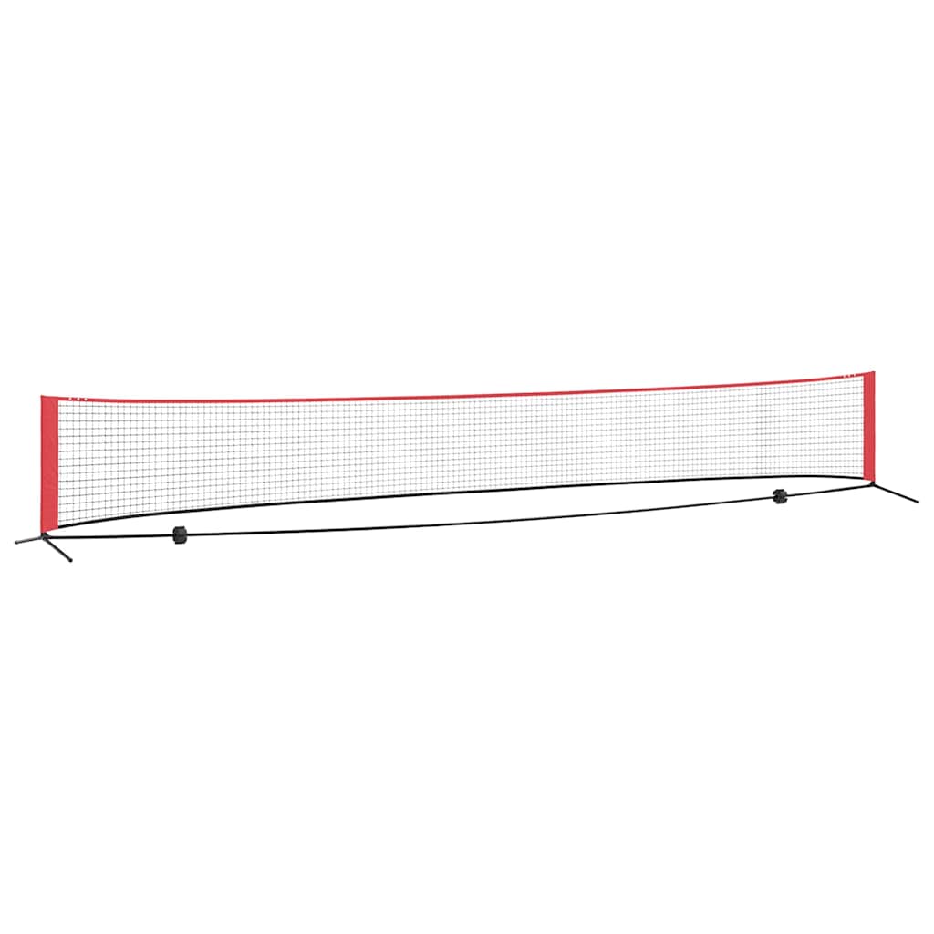 Rete da tennis Nero e Rosso 595 x 90,5 x 87 cm Poliestere