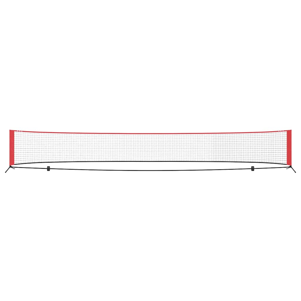 Rete da tennis Nero e Rosso 595 x 90,5 x 87 cm Poliestere