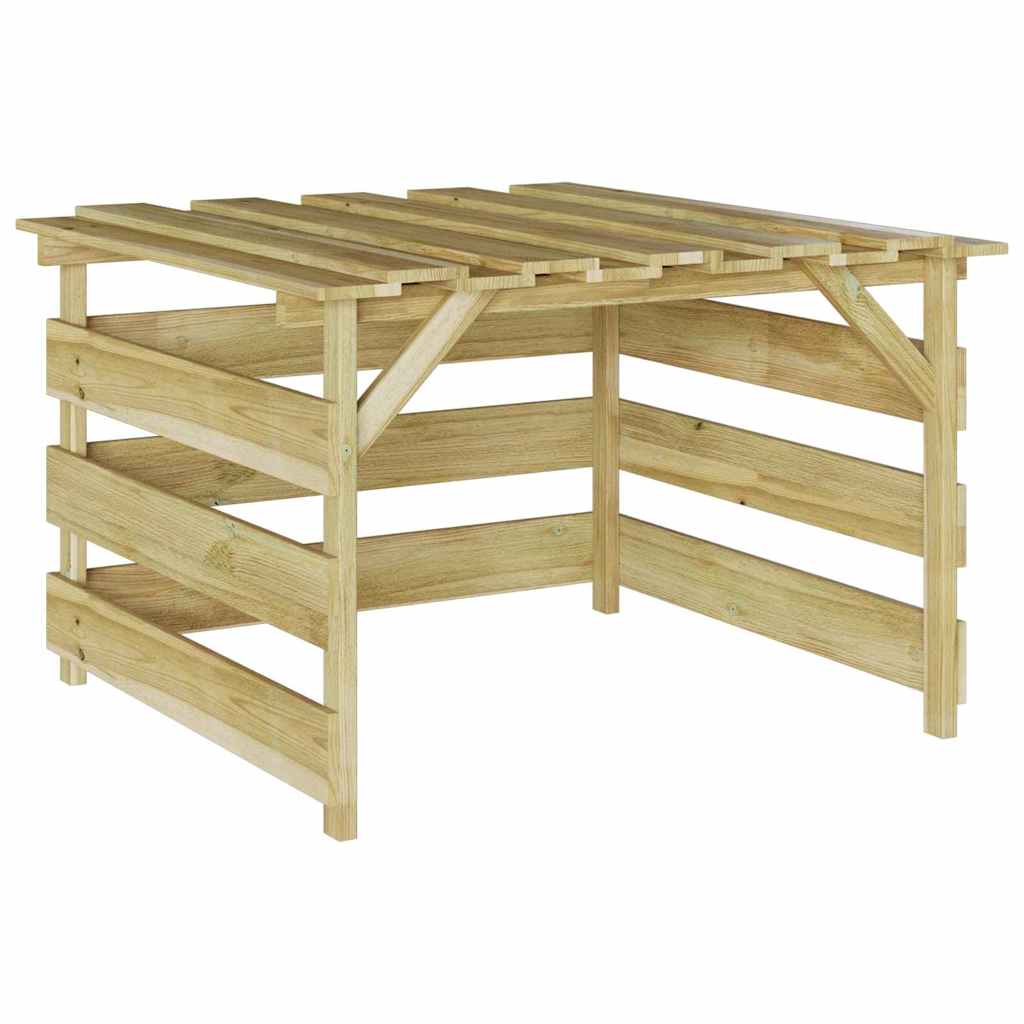 Garage per tosaerba Marrone 84 x 80 x 56 cm