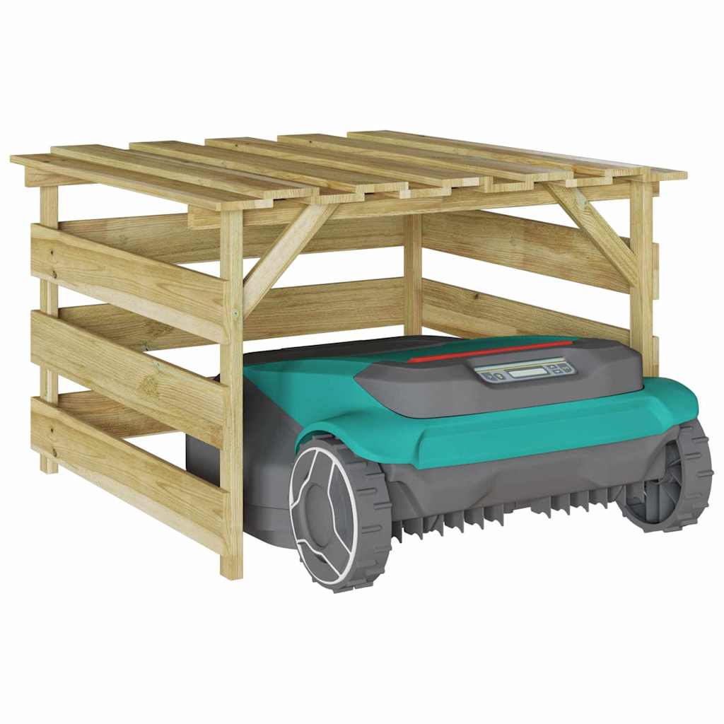 Garage per tosaerba Marrone 84 x 80 x 56 cm