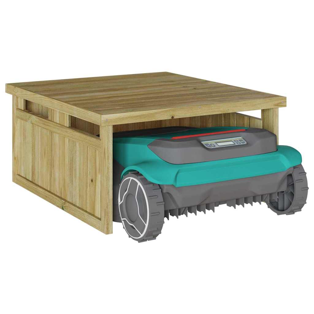 Garage per tosaerba Marrone 73.5 x 81.5 x 38.5 cm