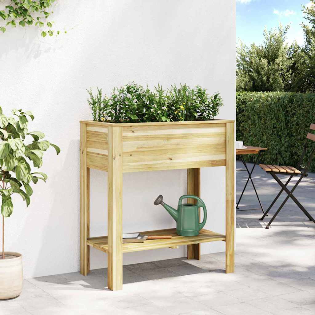 Vaso Alto Marrone 85,5 x 46,5 x 96 cm Legno di Pino Impregnato