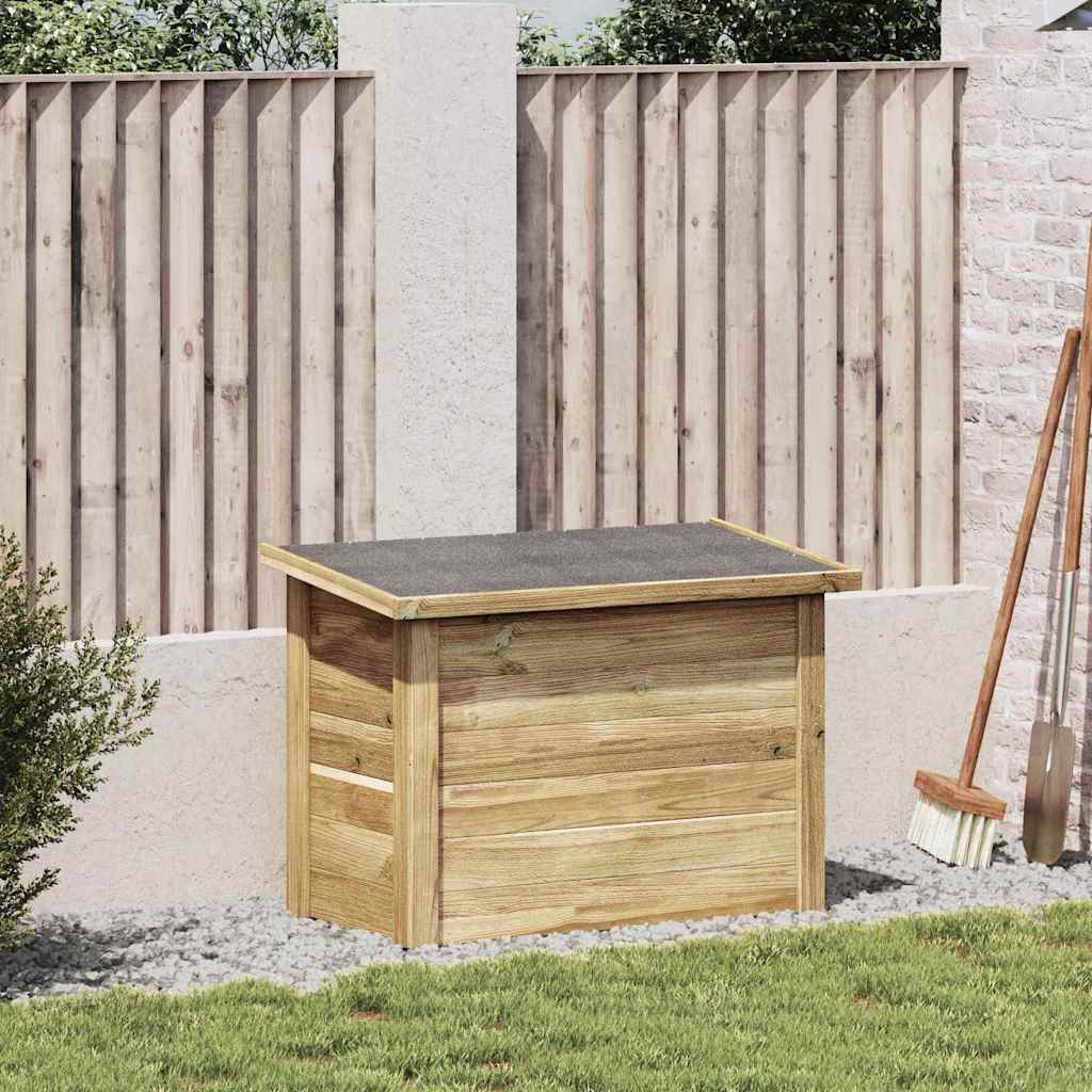 Scatola di Stoccaggio Legno di pino impregnato Naturale