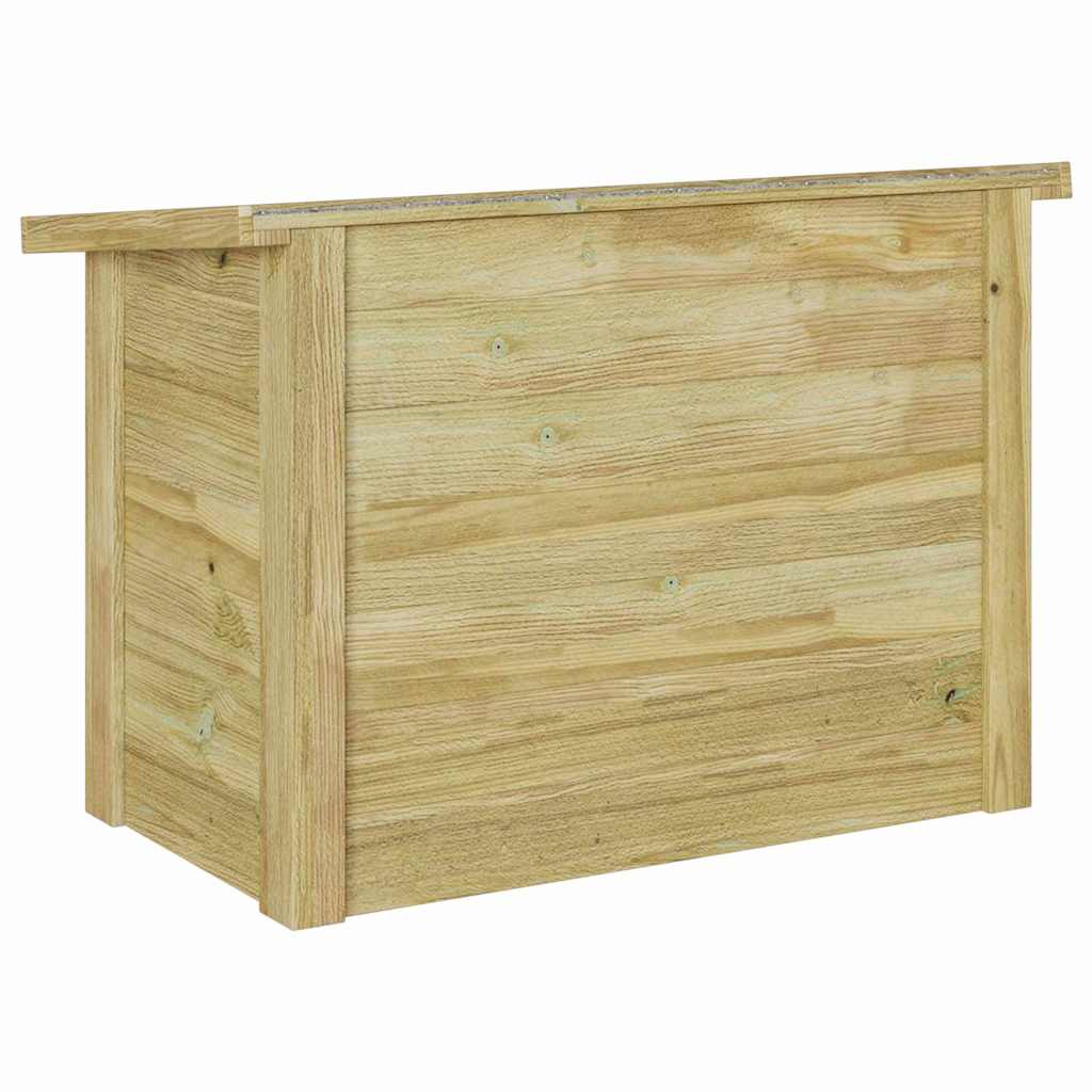 Scatola di Stoccaggio Legno di pino impregnato Naturale