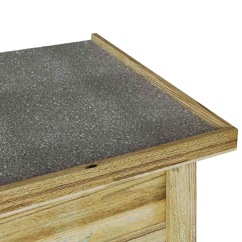 Scatola di Stoccaggio Legno di pino impregnato Naturale