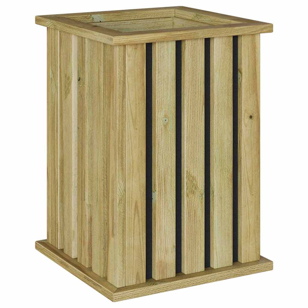 Cassoni fioriti Marrone 33 x 33 x 45 cm