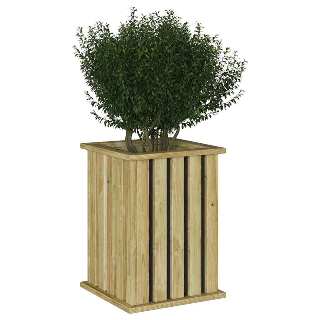 Cassoni fioriti Marrone 33 x 33 x 45 cm
