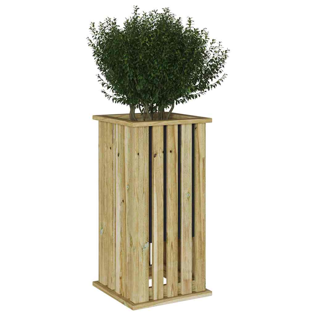 Cassoni fioriti Marrone 33 x 33 x 65 cm
