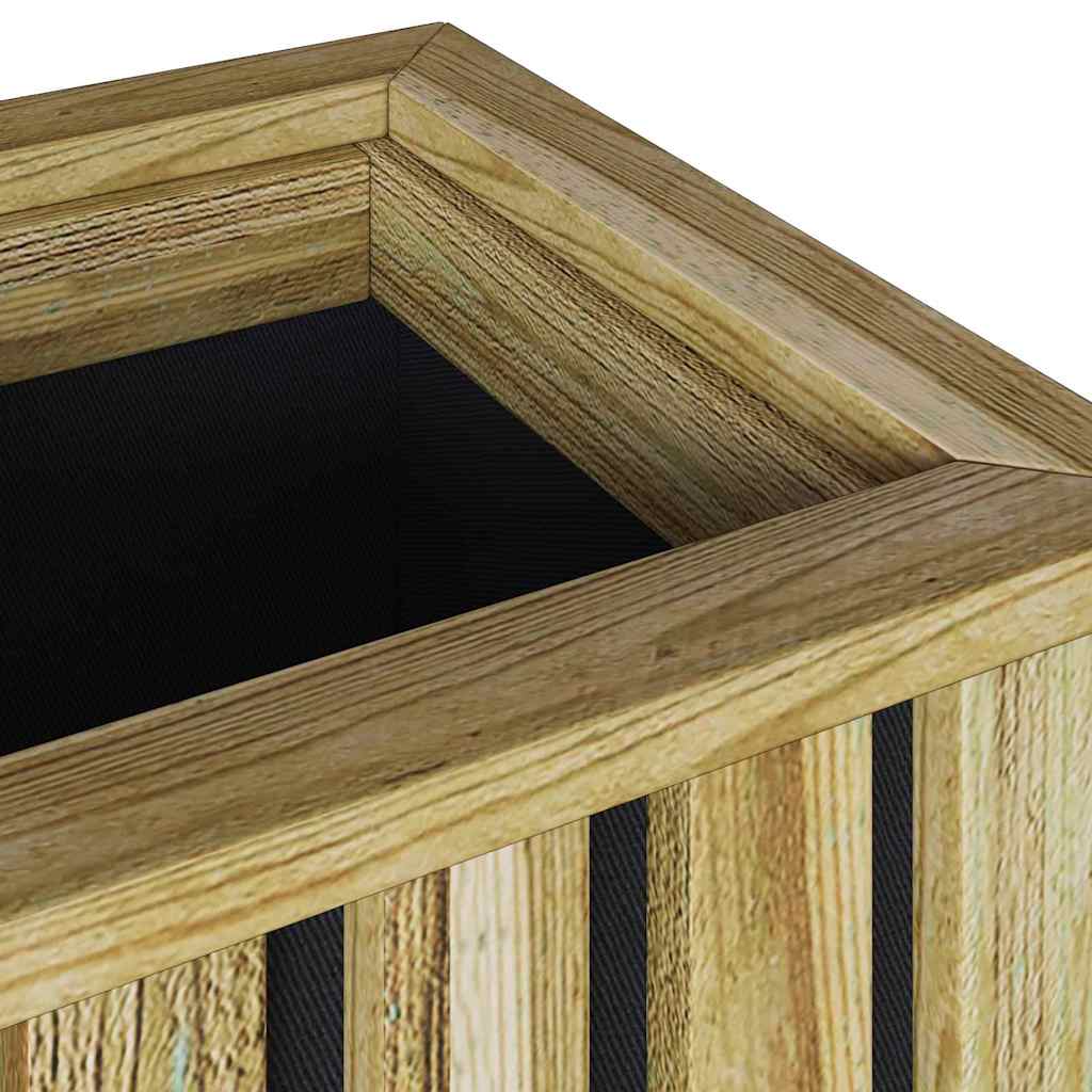 Cassoni fioriti Marrone 33 x 33 x 65 cm